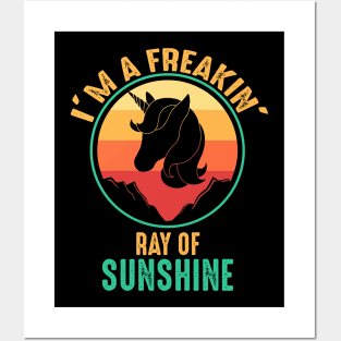 Ray Of Sunshine Unicorn Posters and Art